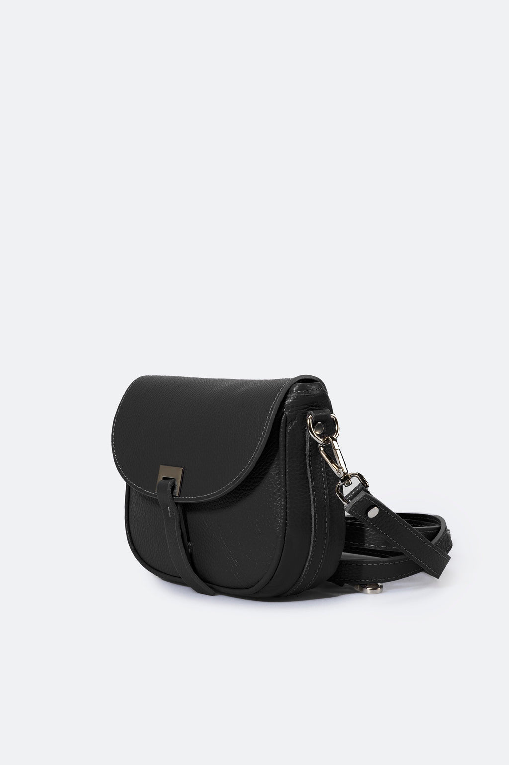 BELA leather crossbody bag - Nero