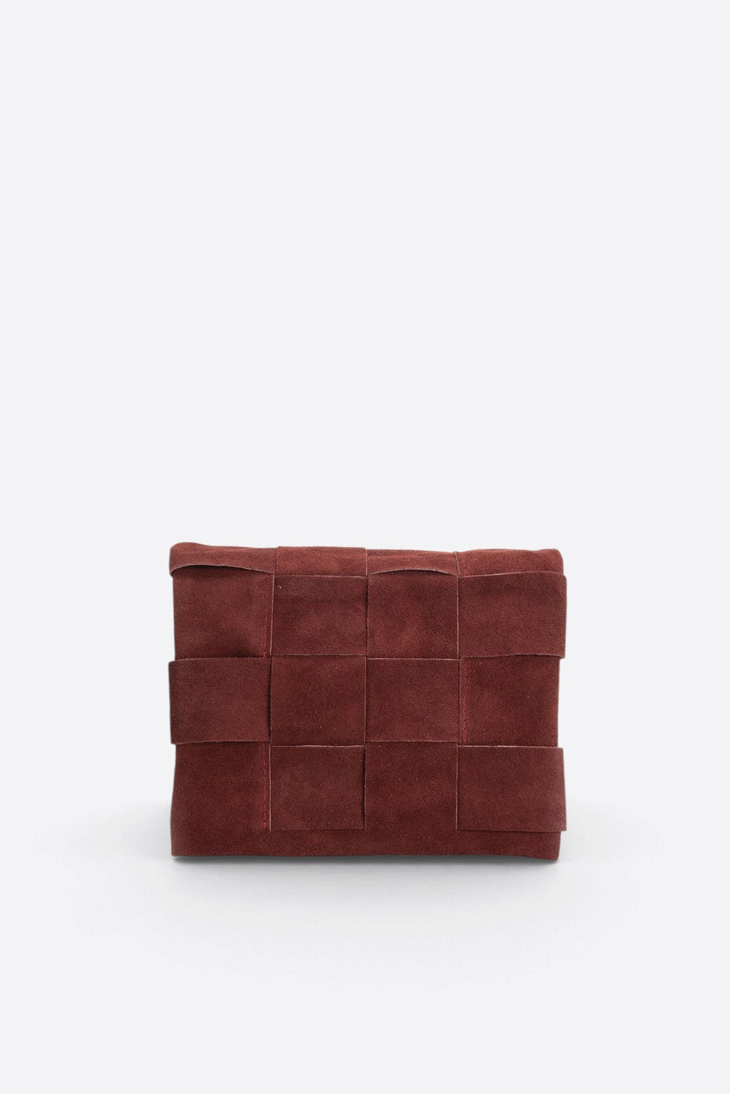 Caterina Made in Italy Suede Leather Crossbody Bag – Bordo