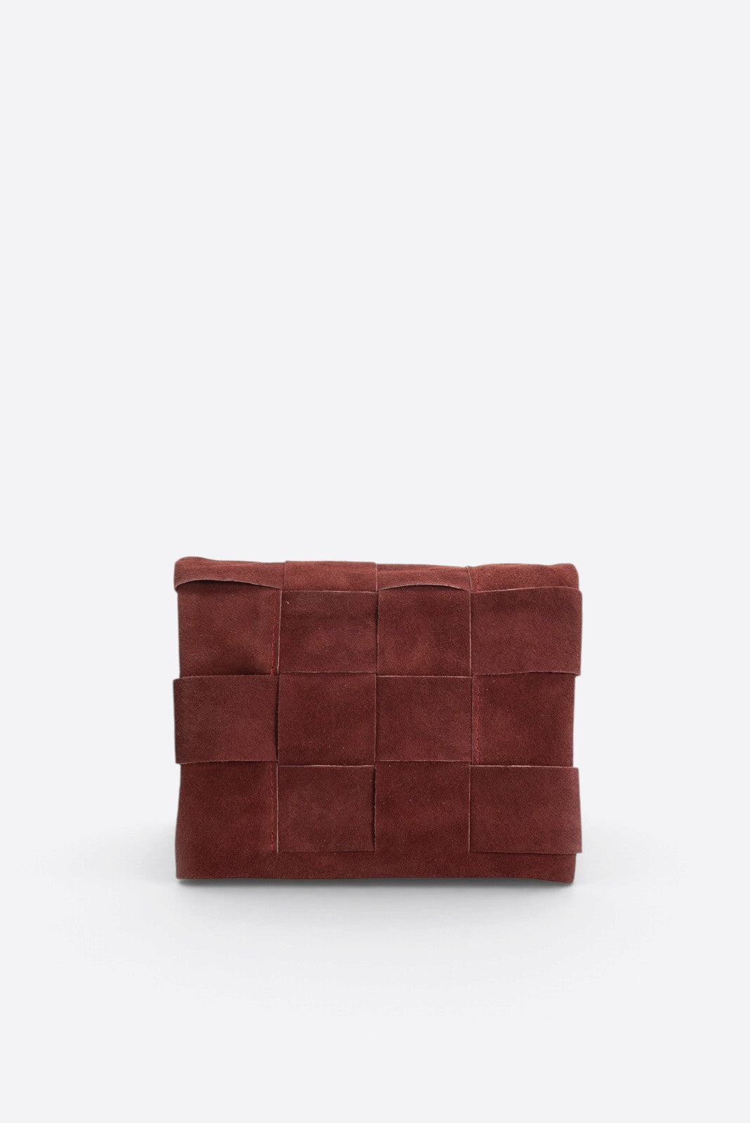 Caterina Made in Italy Suede Leather Crossbody Bag – Bordo