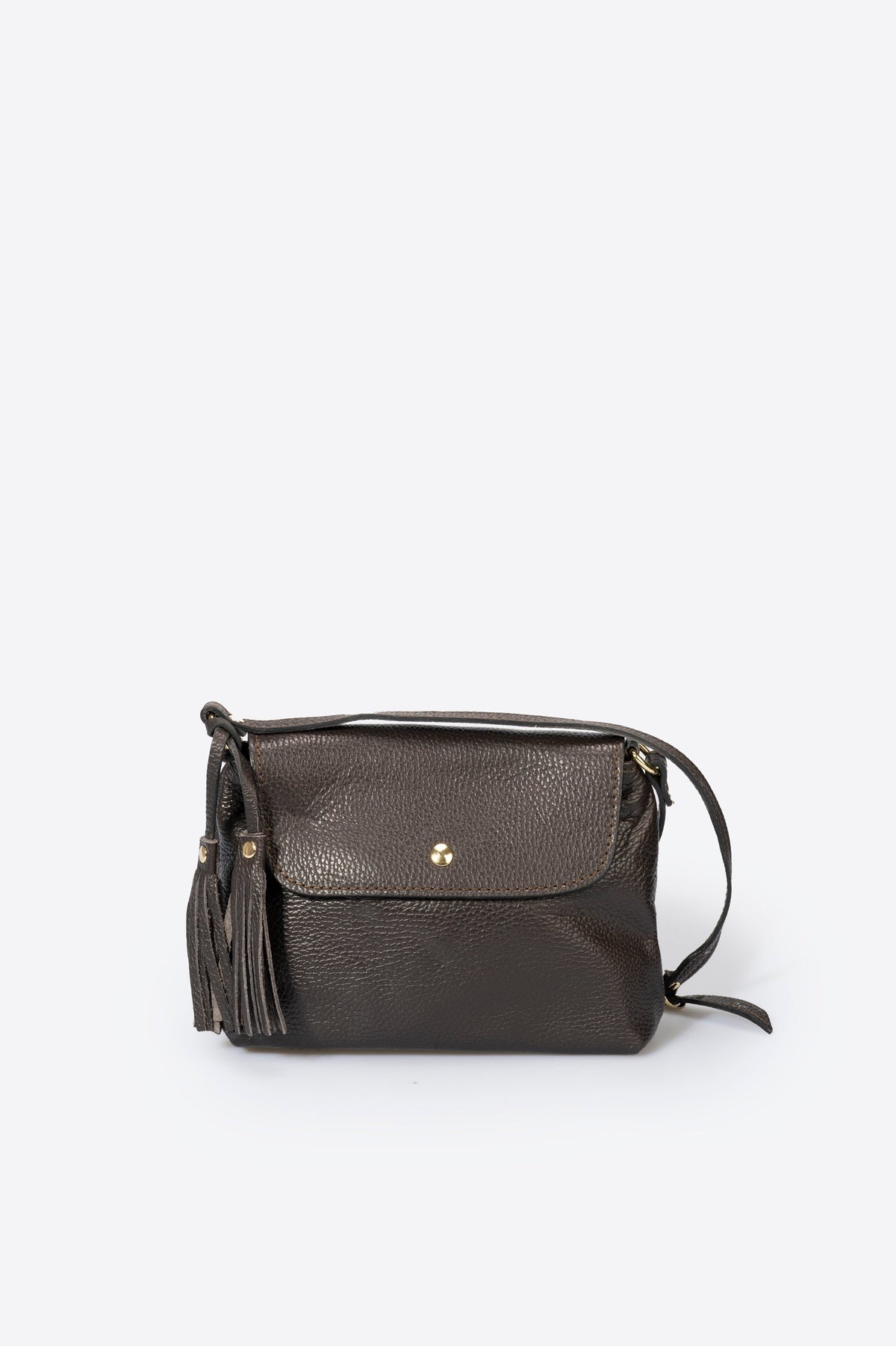 Stella Made in Italy Leather Crossbody Bag – Brown