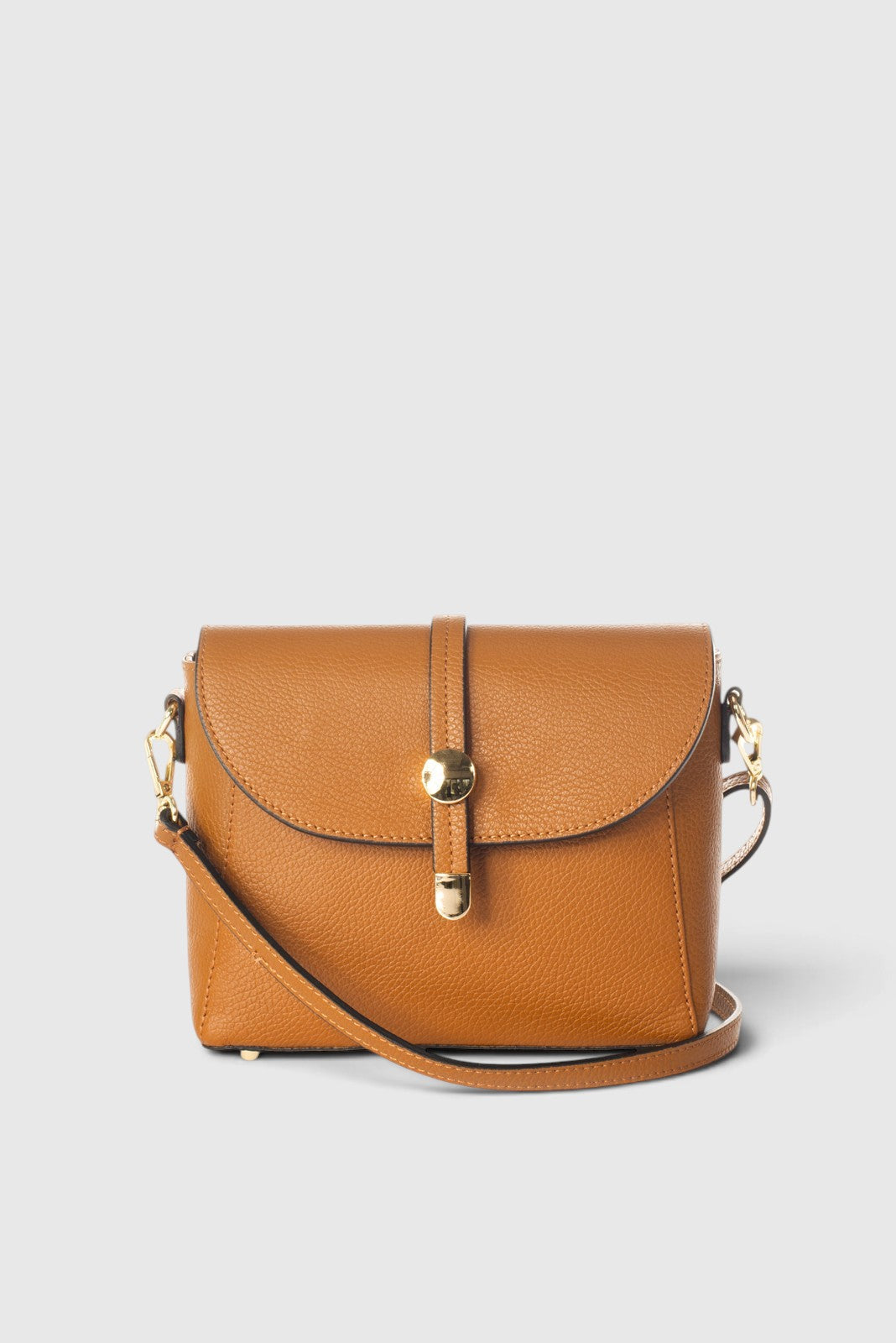 Beatrice Made in Italy Leather Crossbody Bag – Cognac
