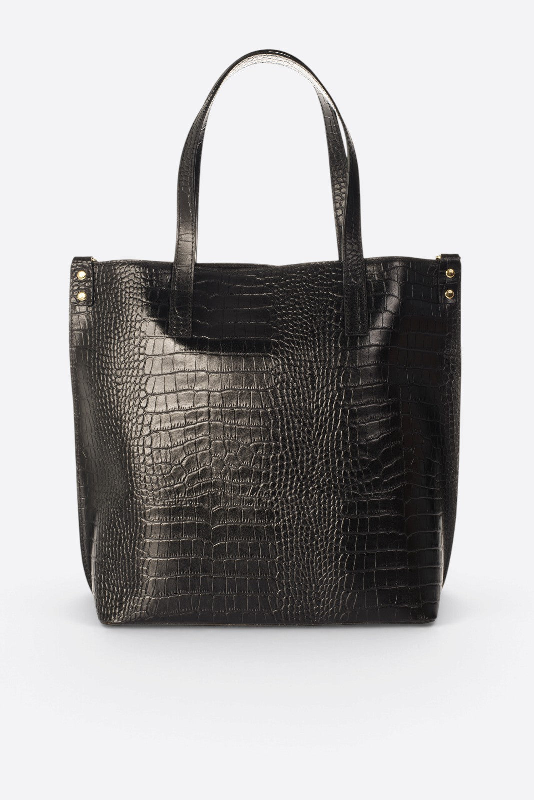 Valentina Made in Italy Leather Shoulder Bag – Black