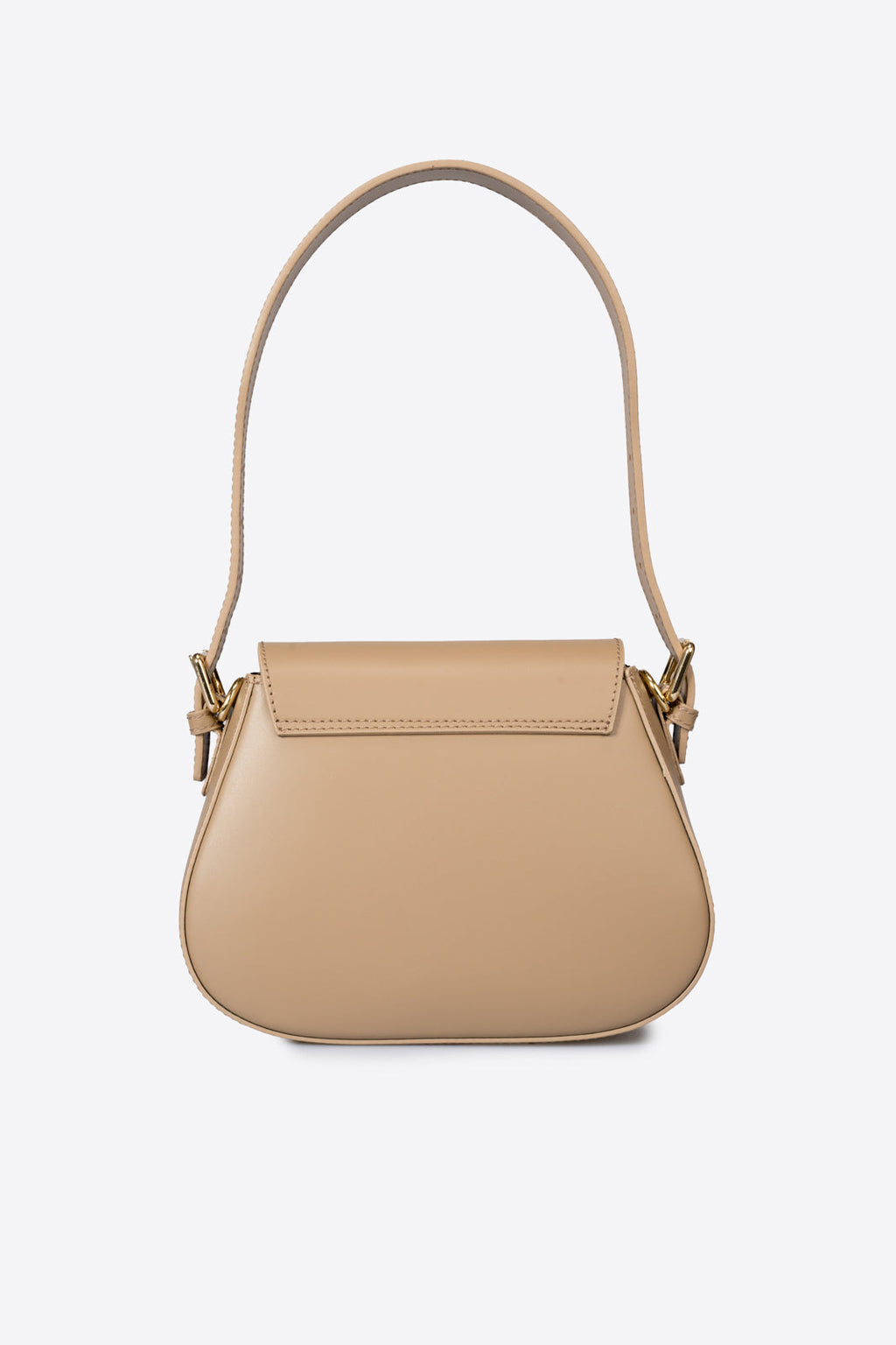 Ginevra Made in Italy Leather Shoulder Bag – Mushroom Taupe