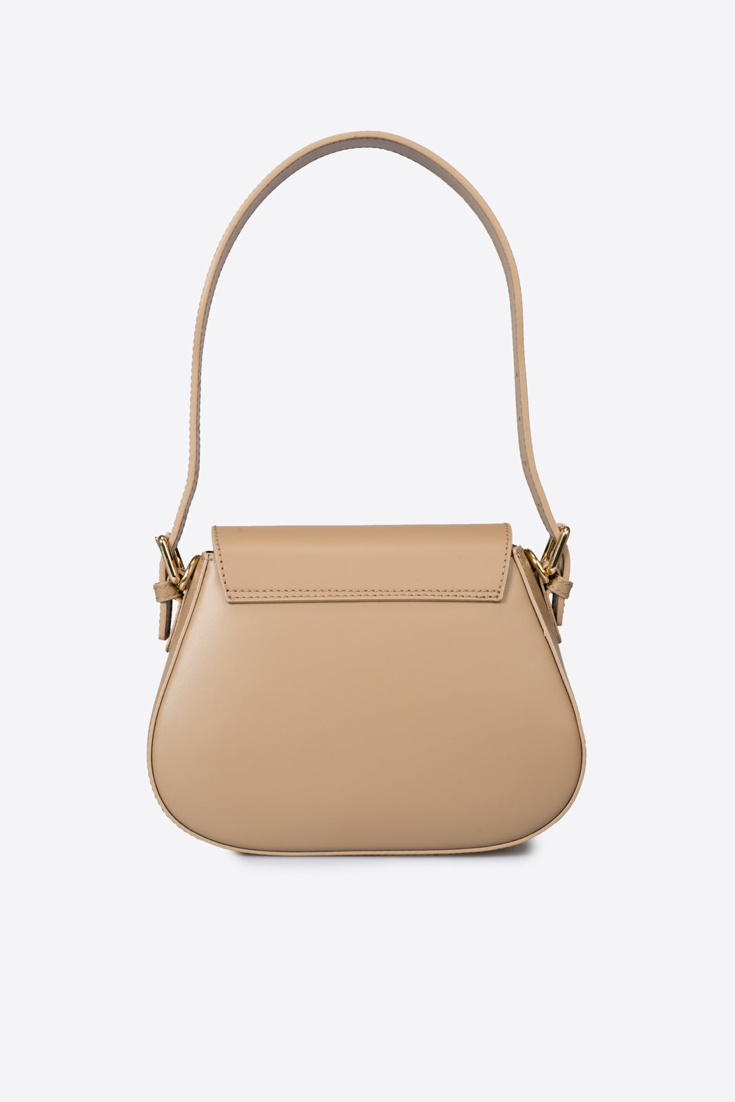 Ginevra Made in Italy Leather Shoulder Bag – Mushroom Taupe