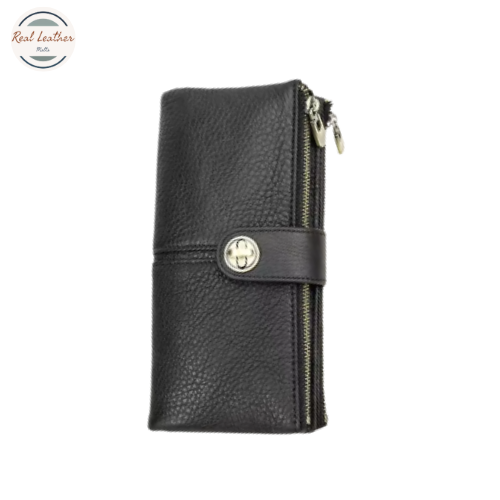 Cow Leather Women Wallet  with AirTag Slot