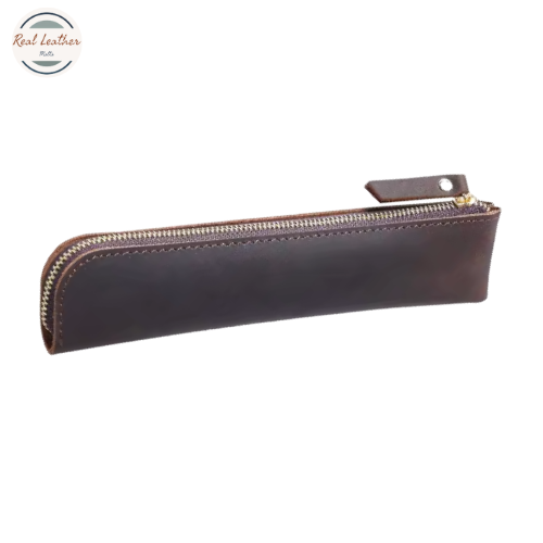 Genuine Cowhide Leather Pencil Case