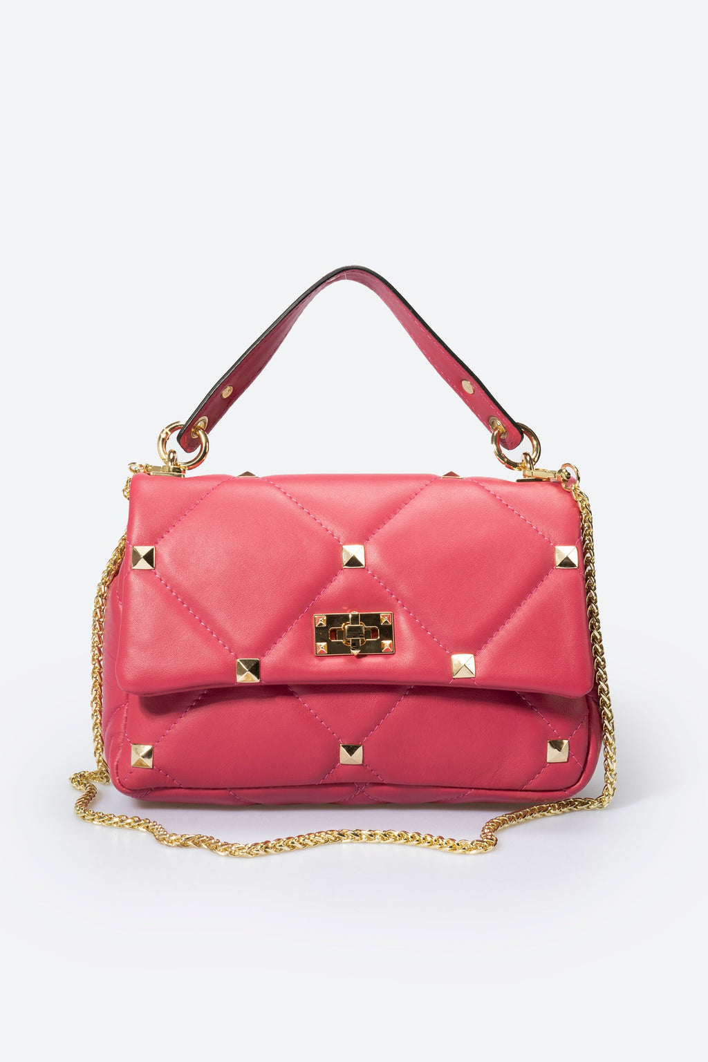 KYLIE leather top handle bag - Fuxia