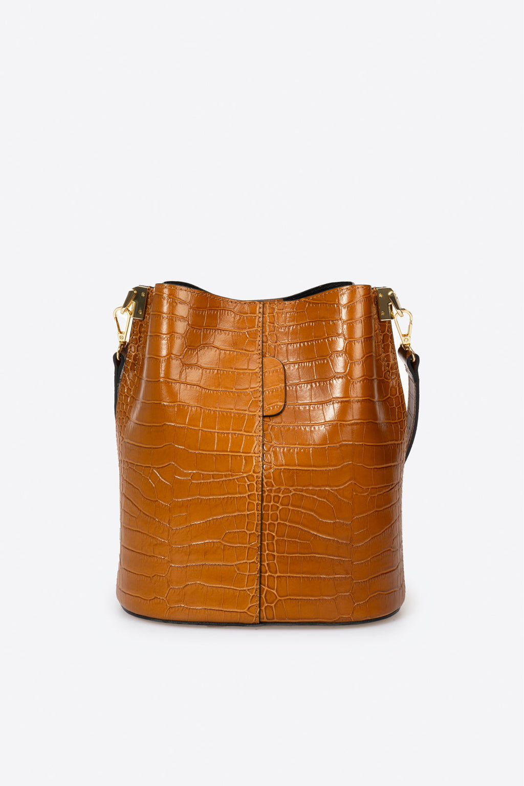 Bianca Made in Italy Leather Shoulder Bag – Cognac