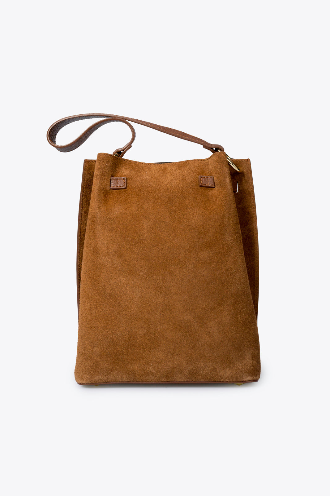 Rosalia Made in Italy Suede Leather Shoulder Bag – Bruciato