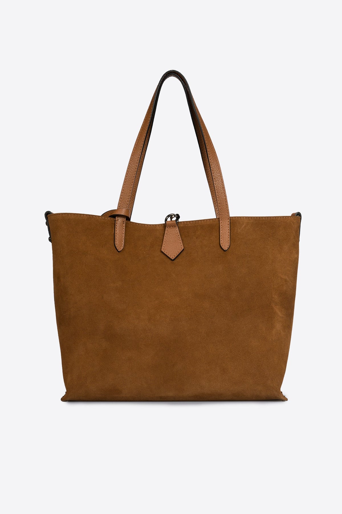 Raffaella Made in Italy Suede Leather Tote Bag – Cognac