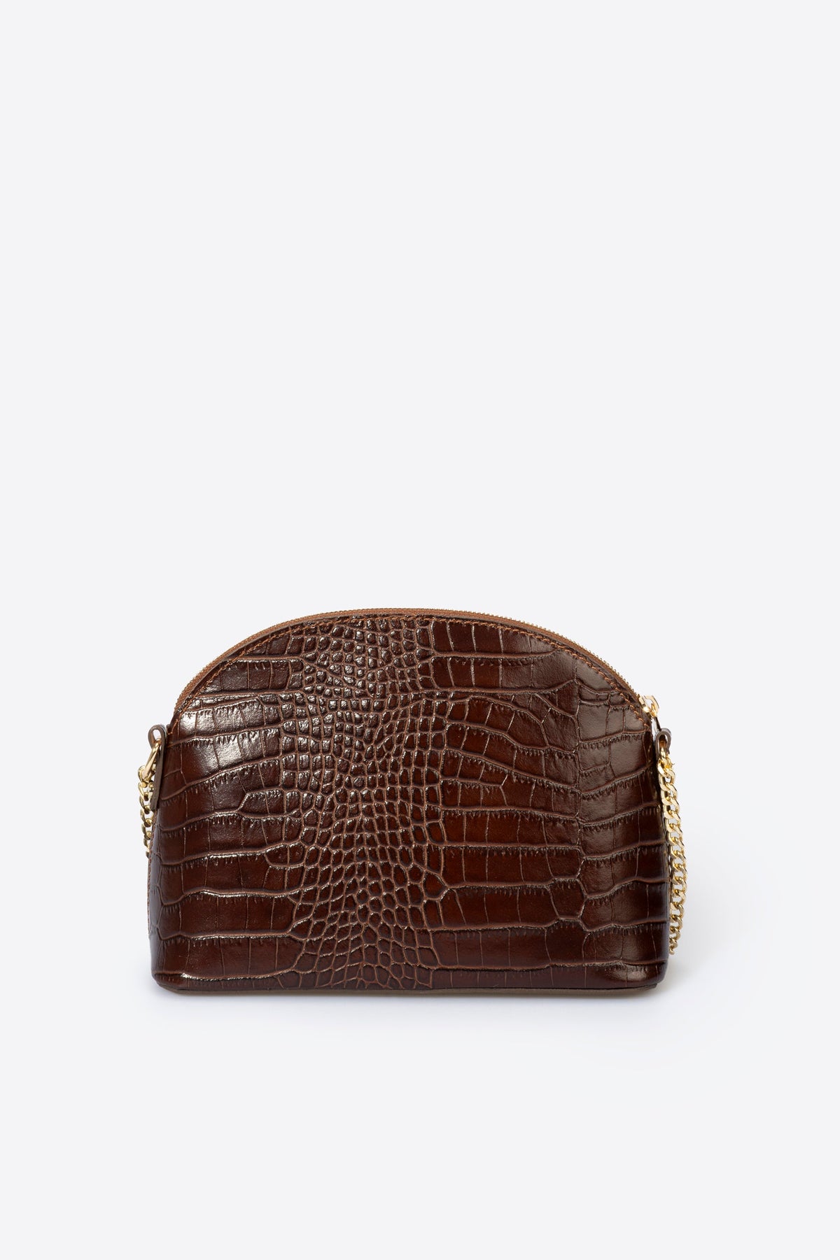Adriana Made in Italy Leather Crossbody Bag – Brown