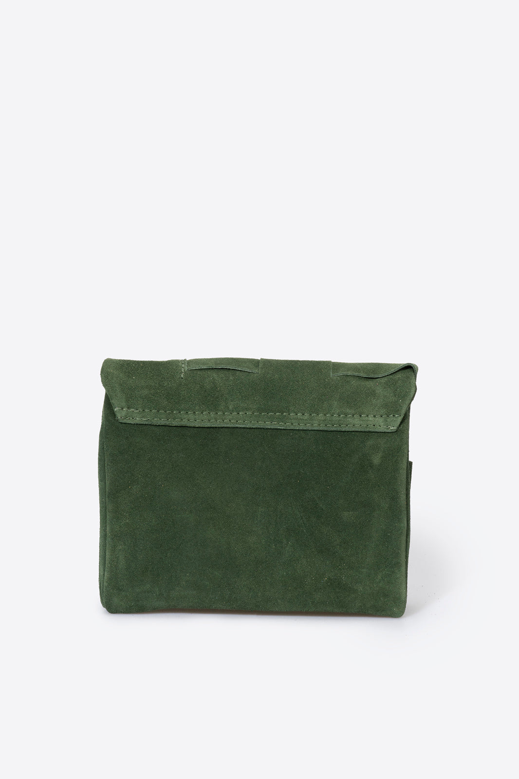 Caterina Made in Italy Suede Leather Crossbody Bag – Green