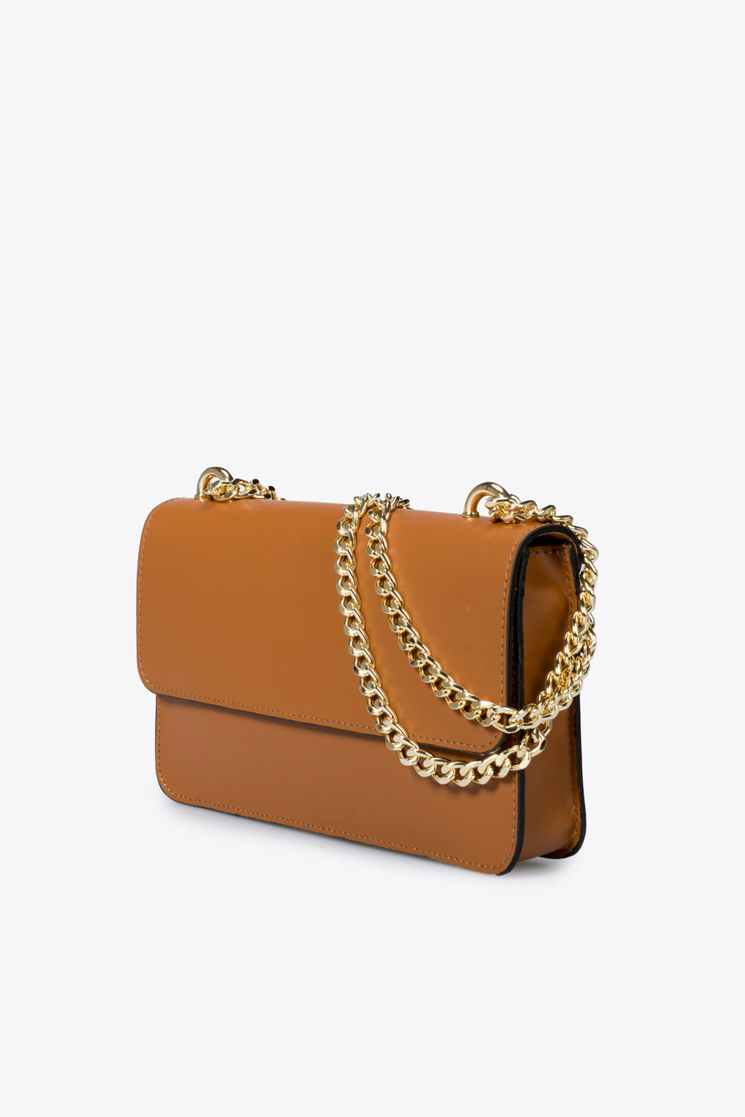 Chiara Made in Italy Leather Crossbody Bag – Cognac