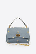KYLIE leather top handle bag - Celeste