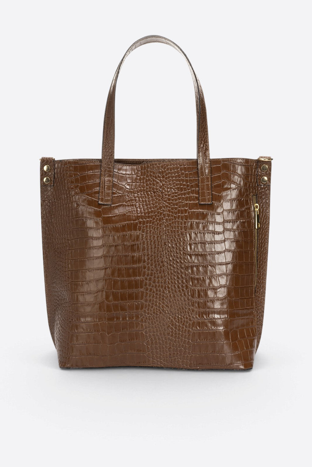 Valentina Made in Italy Leather Shoulder Bag – Brown
