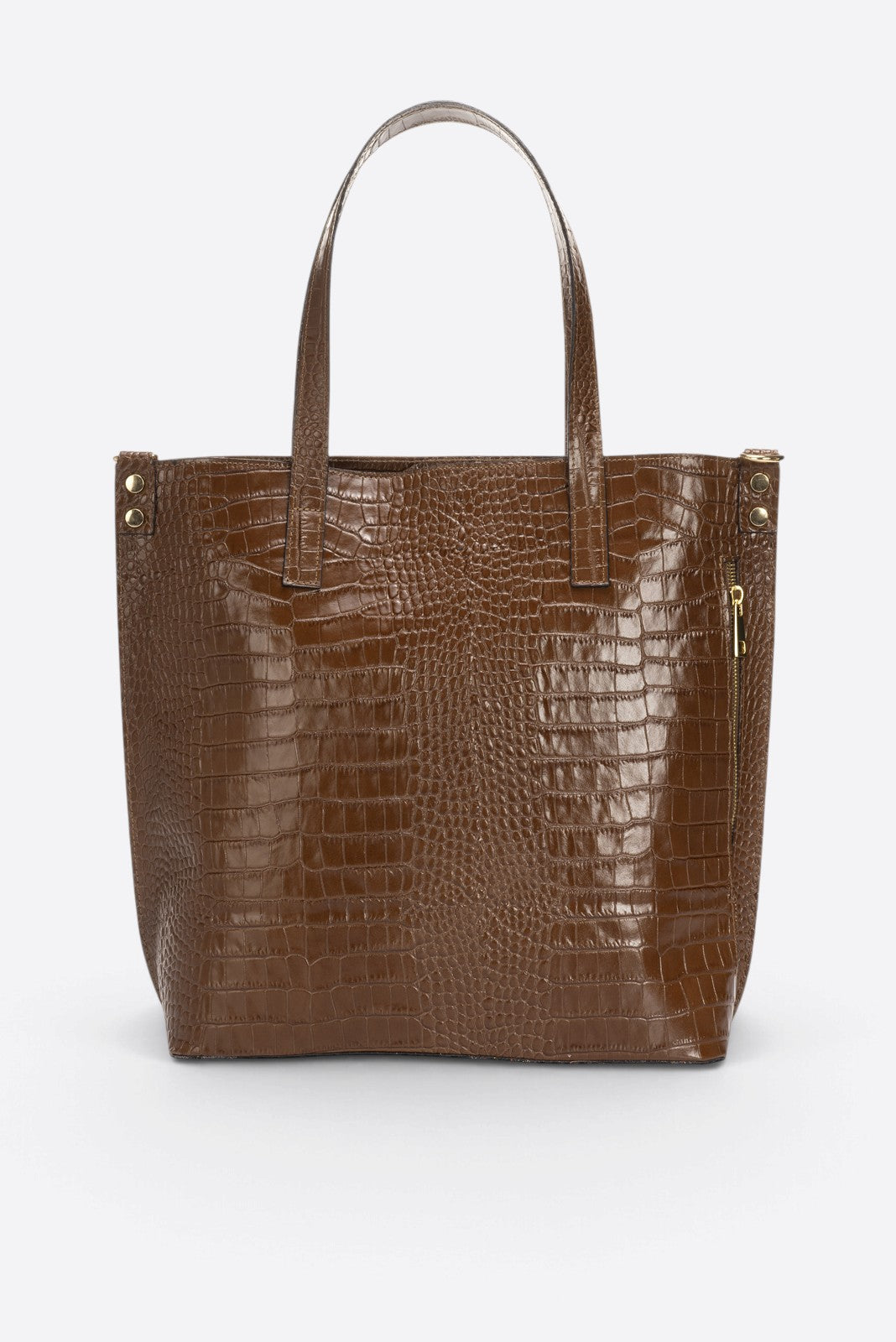 Valentina Made in Italy Leather Shoulder Bag – Brown