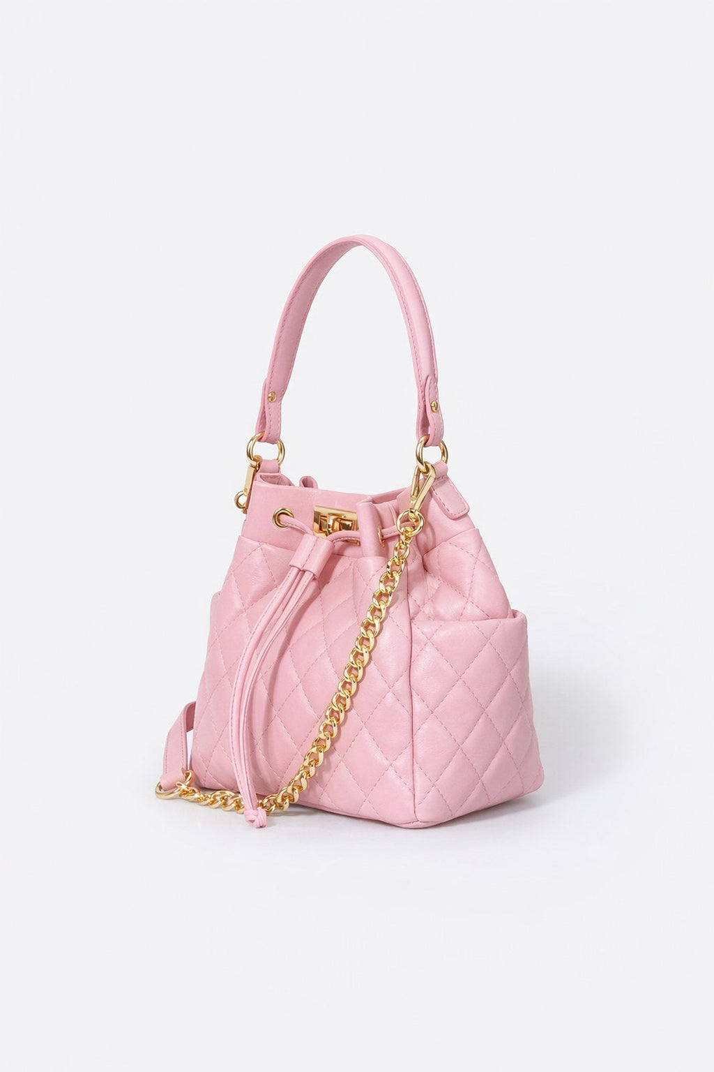 Veronica Made in Italy Full Grain Leather Top Handle Handbag – Pink