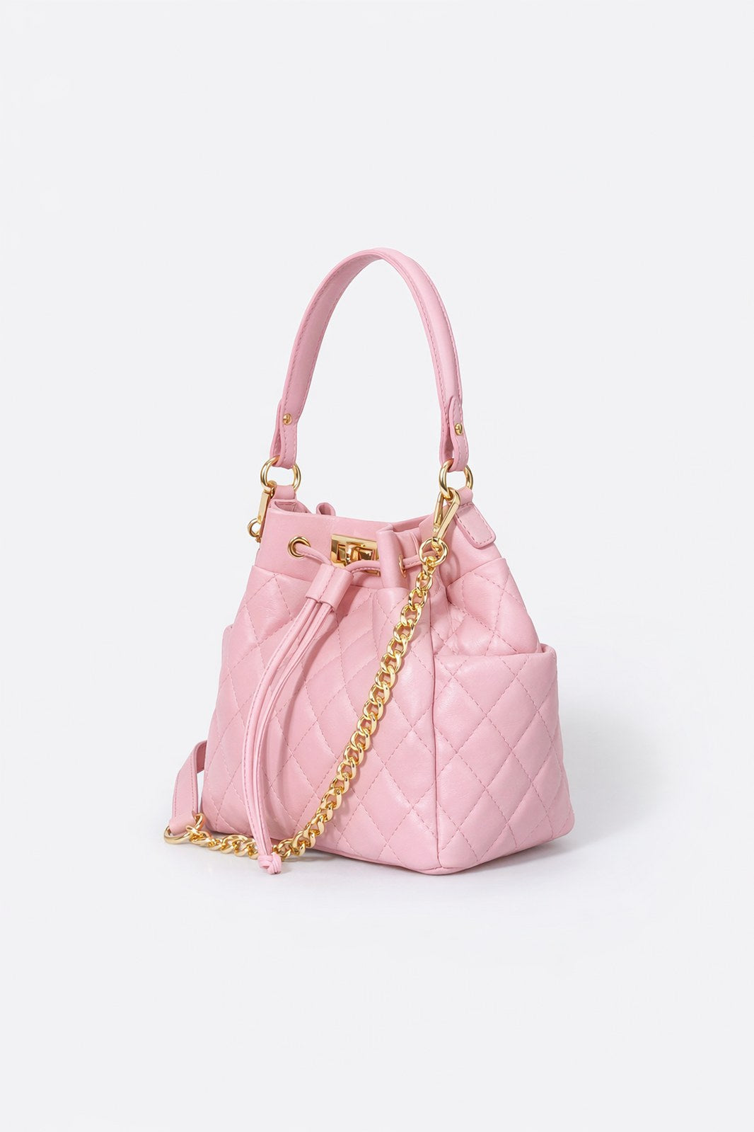 Veronica Made in Italy Full Grain Leather Top Handle Handbag – Pink