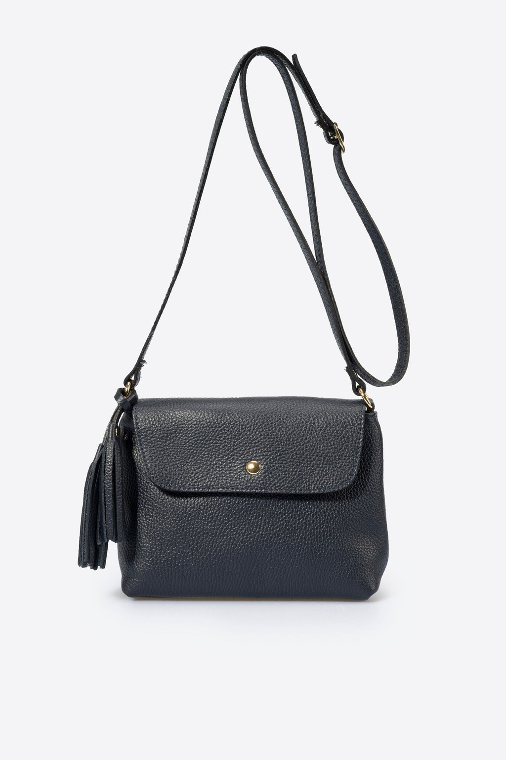 Stella Made in Italy Leather Crossbody Bag – Blue