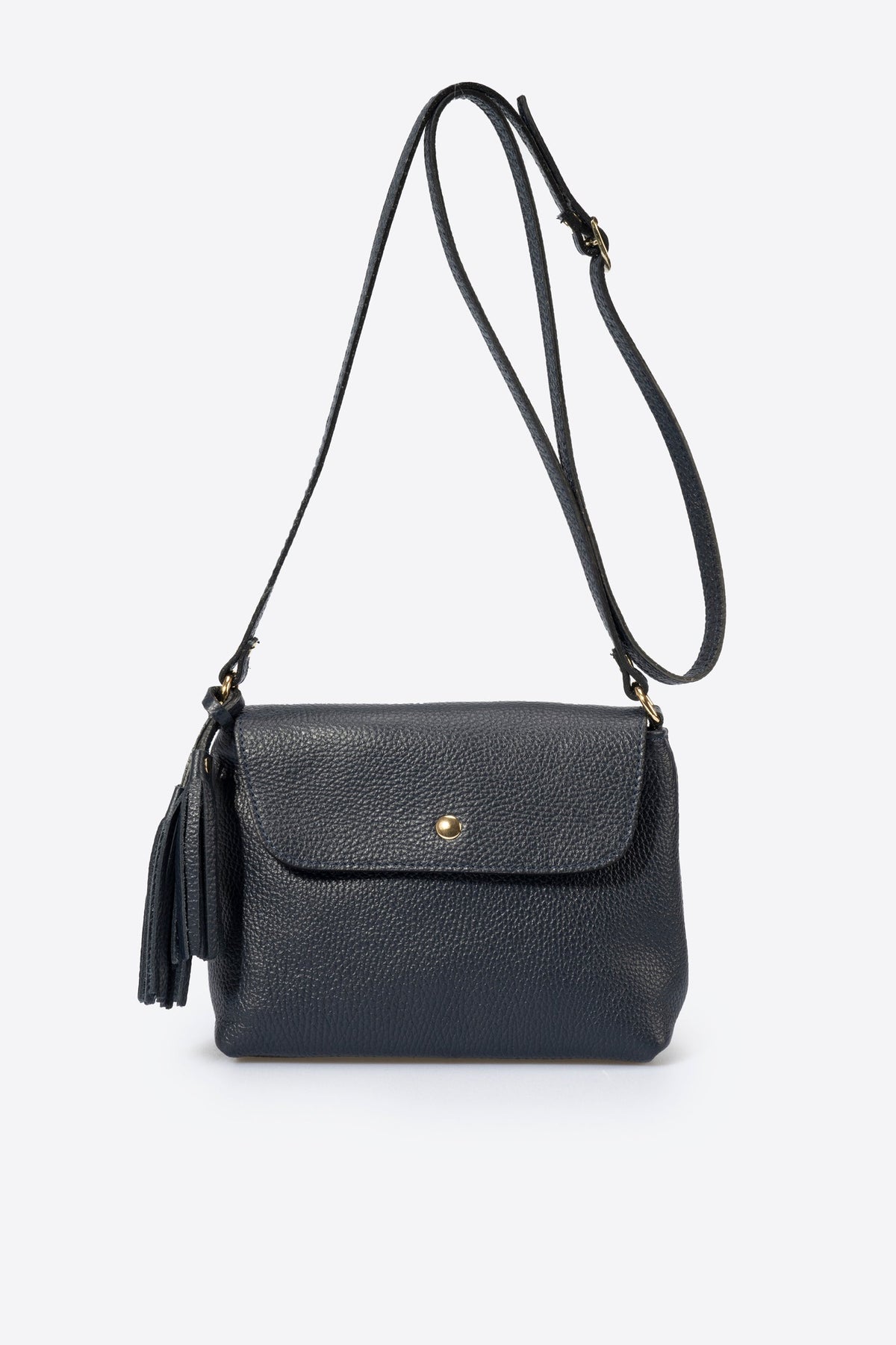 Stella Made in Italy Leather Crossbody Bag – Blue