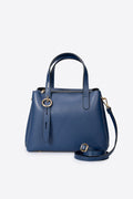 MAREN leather top handle bag - Blue