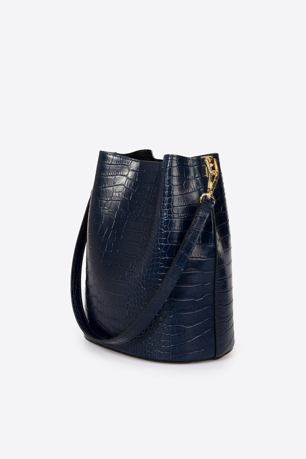 Bianca Made in Italy Leather Shoulder Bag – Blue