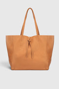 Francesca Made in Italy Leather Tote Bag – Cognac