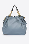 Eleonora Made in Italy Leather Shoulder Bag – Celeste