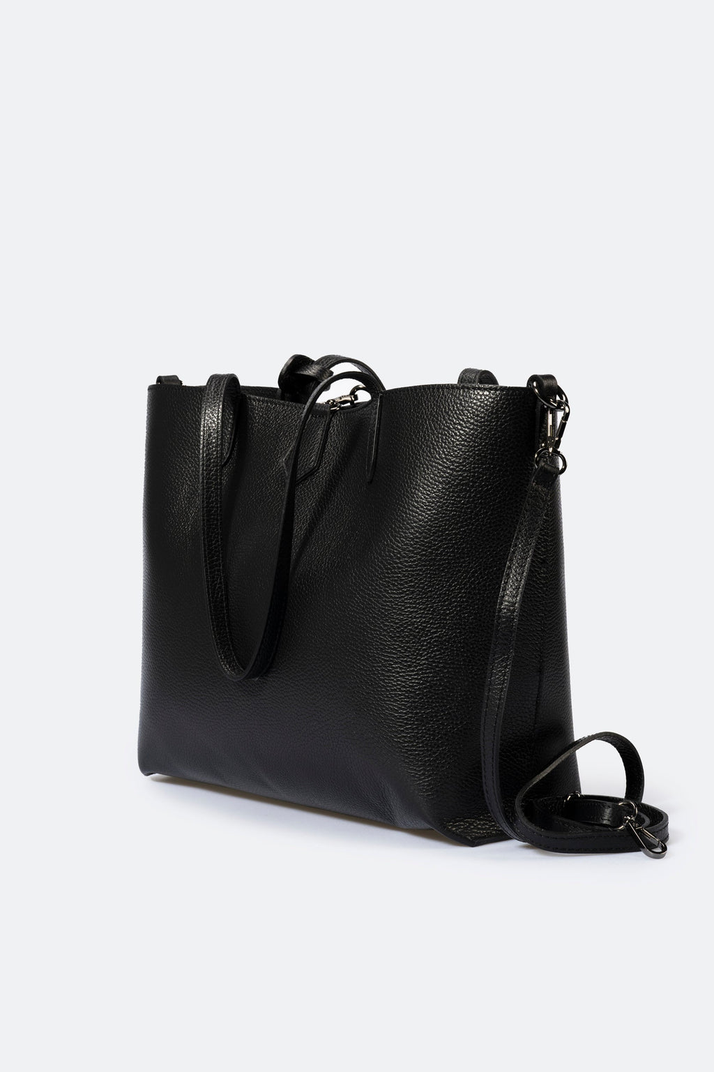 Nicoletta Made in Italy Leather Tote Bag – Black
