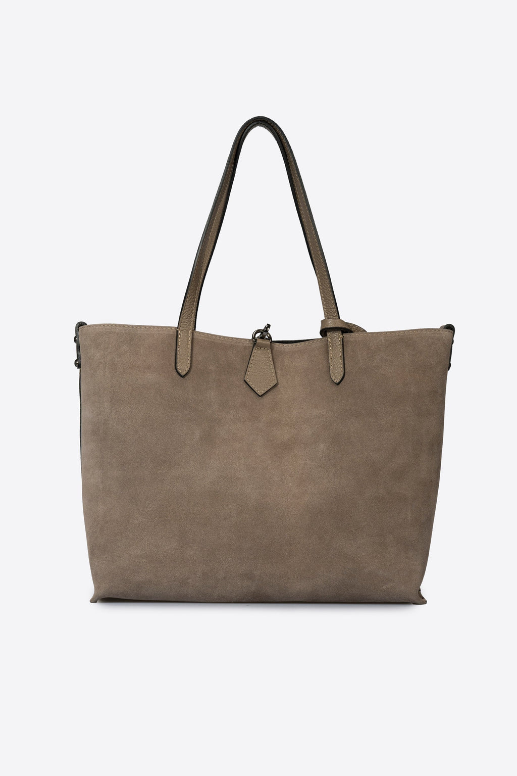 Raffaella Made in Italy Suede Leather Tote Bag – Mushroom Taupe
