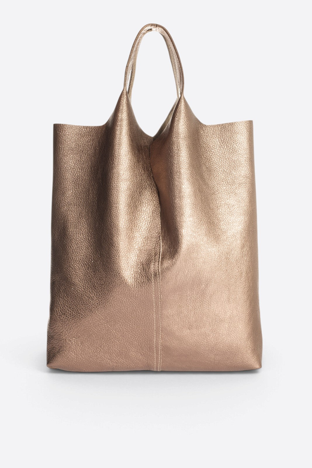 Martina Made in Italy Leather Tote Bag – Gun Metal