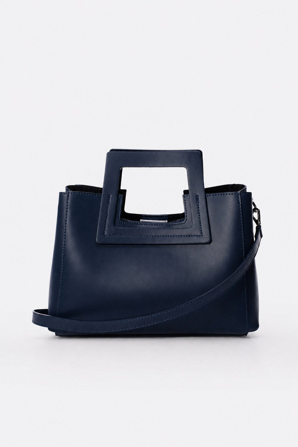 Vittoria Made in Italy Leather Top Handle Handbag – Blue