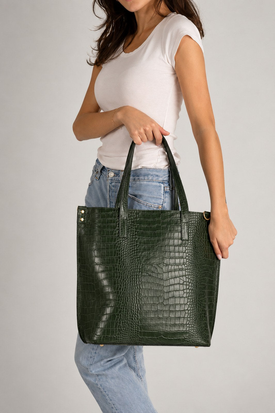 Valentina Made in Italy Leather Shoulder Bag – Green