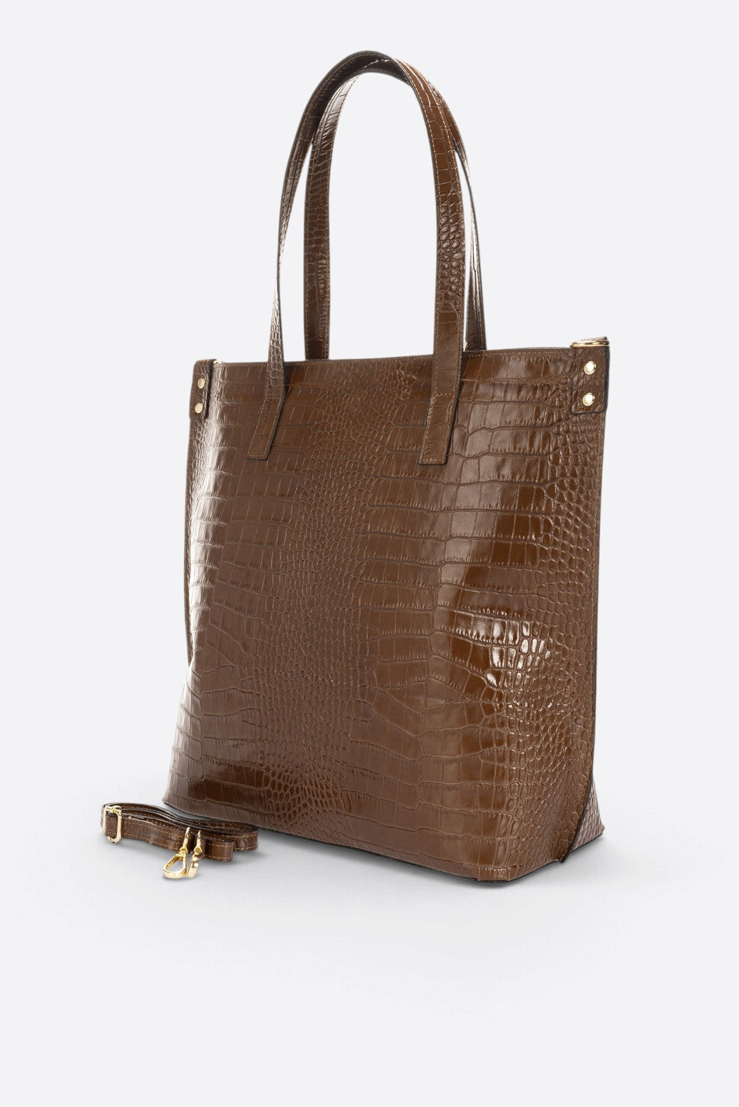 Valentina Made in Italy Leather Shoulder Bag – Brown