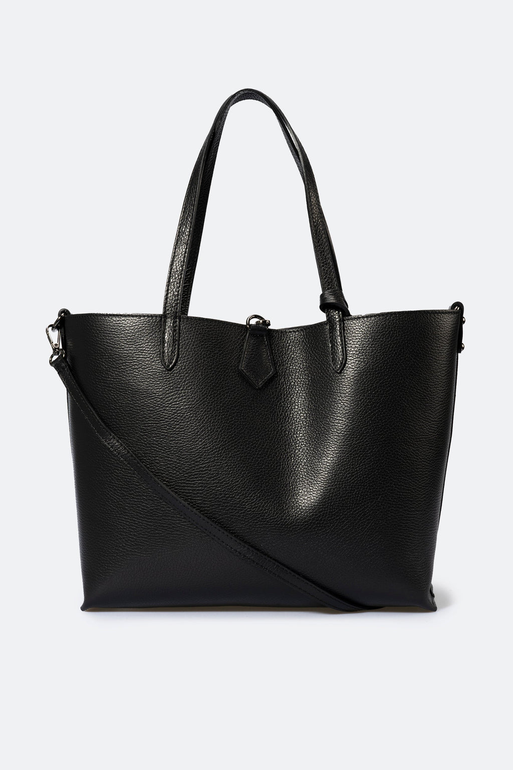 Nicoletta Made in Italy Leather Tote Bag – Black