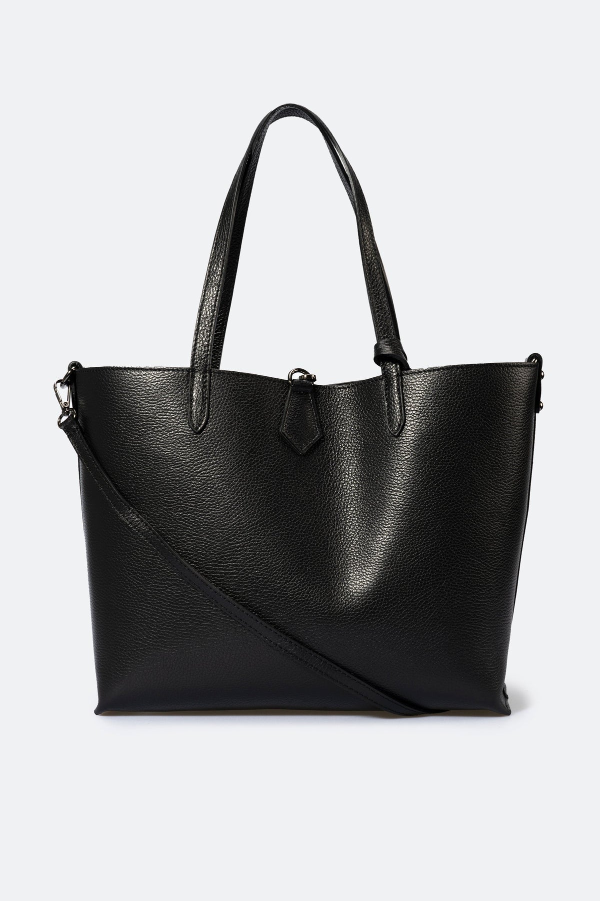 Nicoletta Made in Italy Leather Tote Bag – Black
