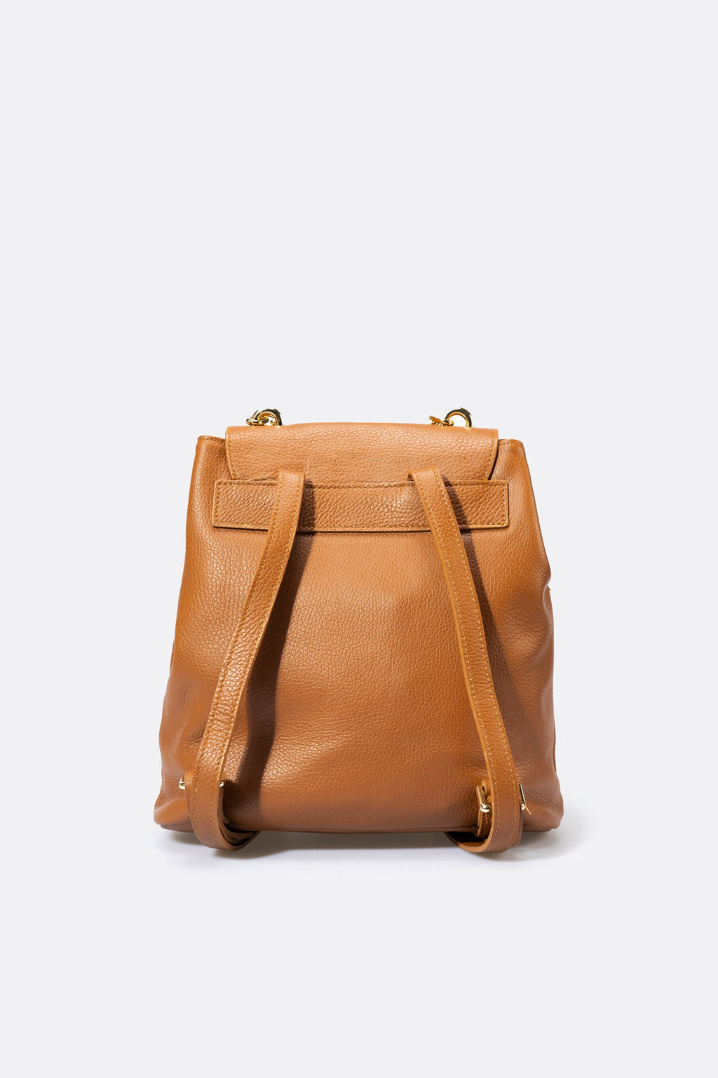 Camilla Made in Italy Leather Backpack – Cognac