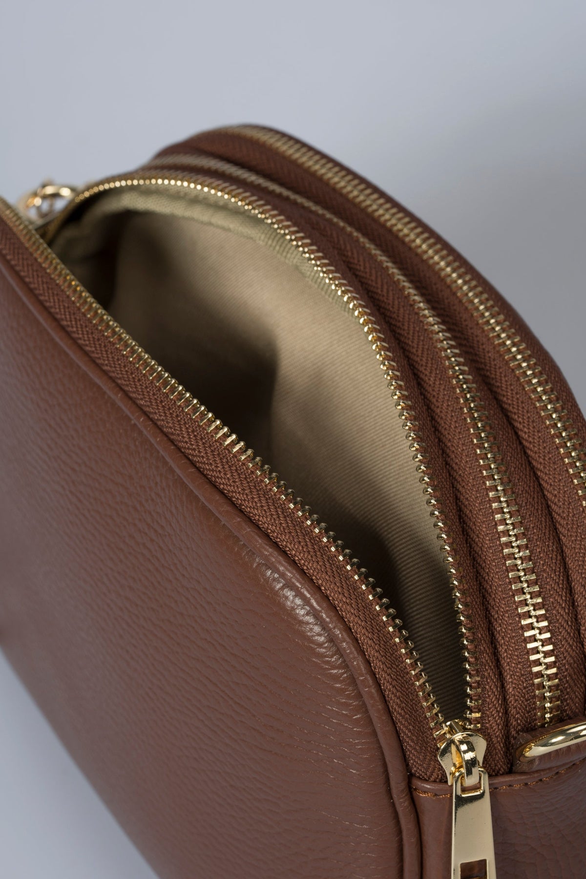 Elena Made in Italy Leather Crossbody Bag – Brown