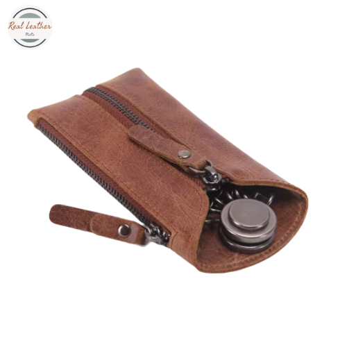 Genuine Leather Car Key Holder Wallet
