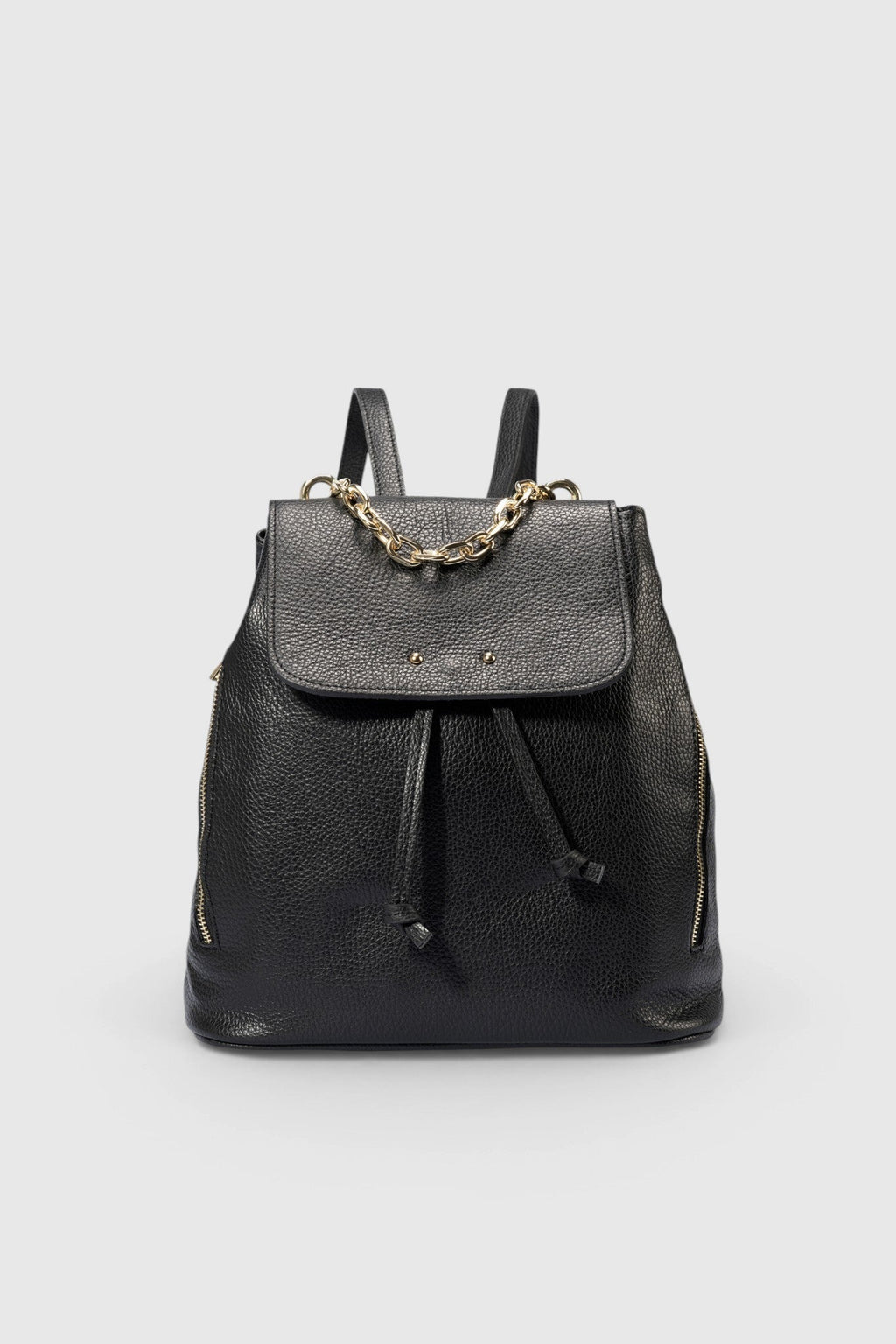 CORA leather backpack - Black