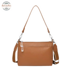 Genuine Cow Leather Crossbody Tote Bag for Women