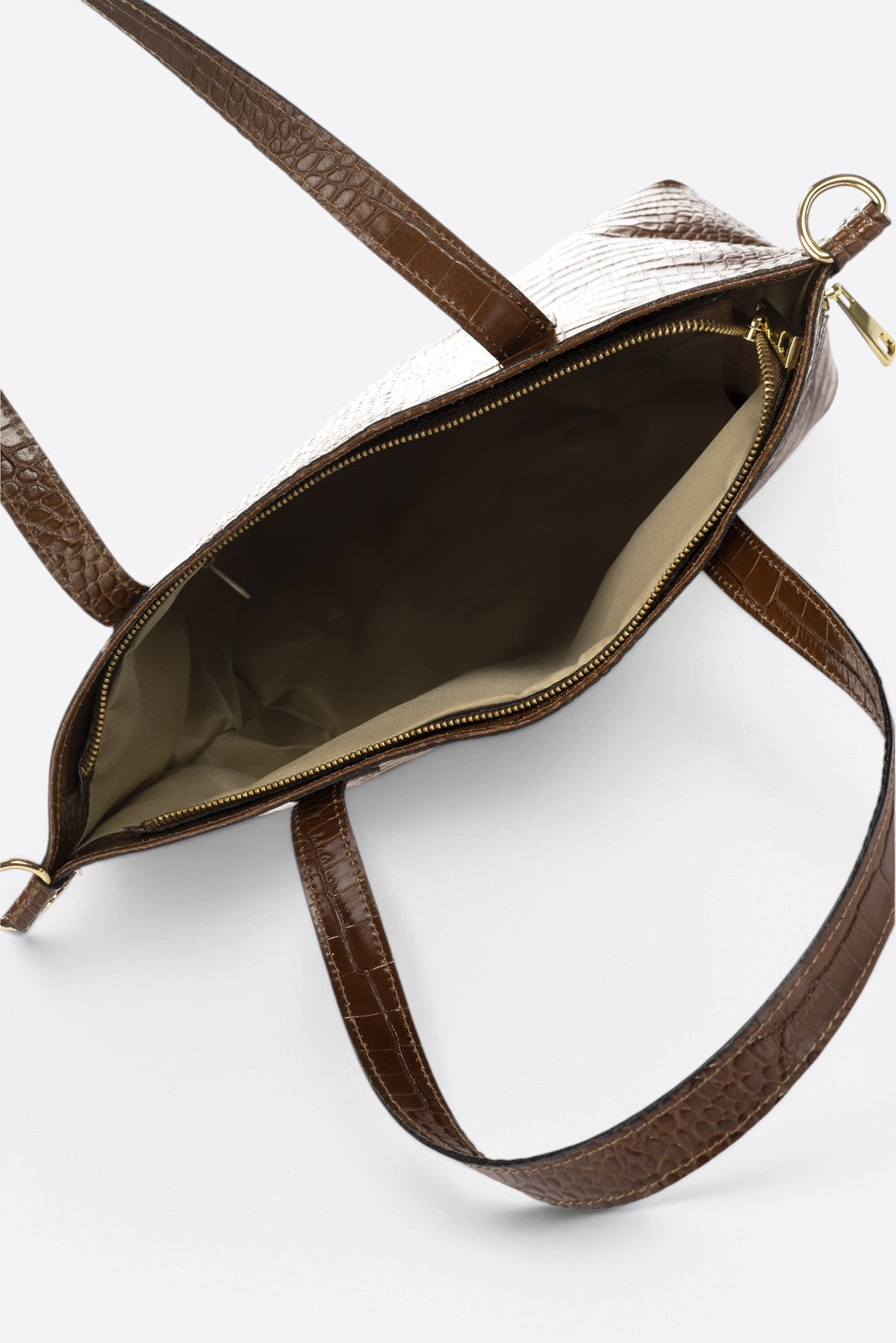 Valentina Made in Italy Leather Shoulder Bag – Brown