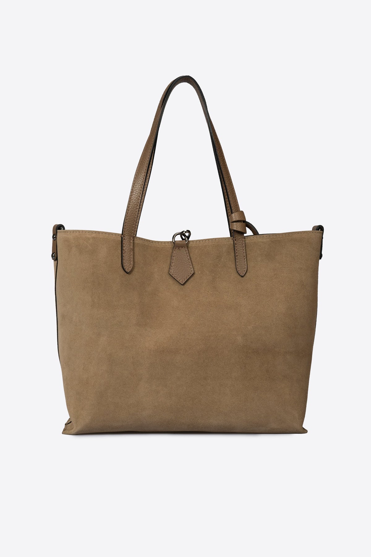 Raffaella Made in Italy Suede Leather Tote Bag – Taupe