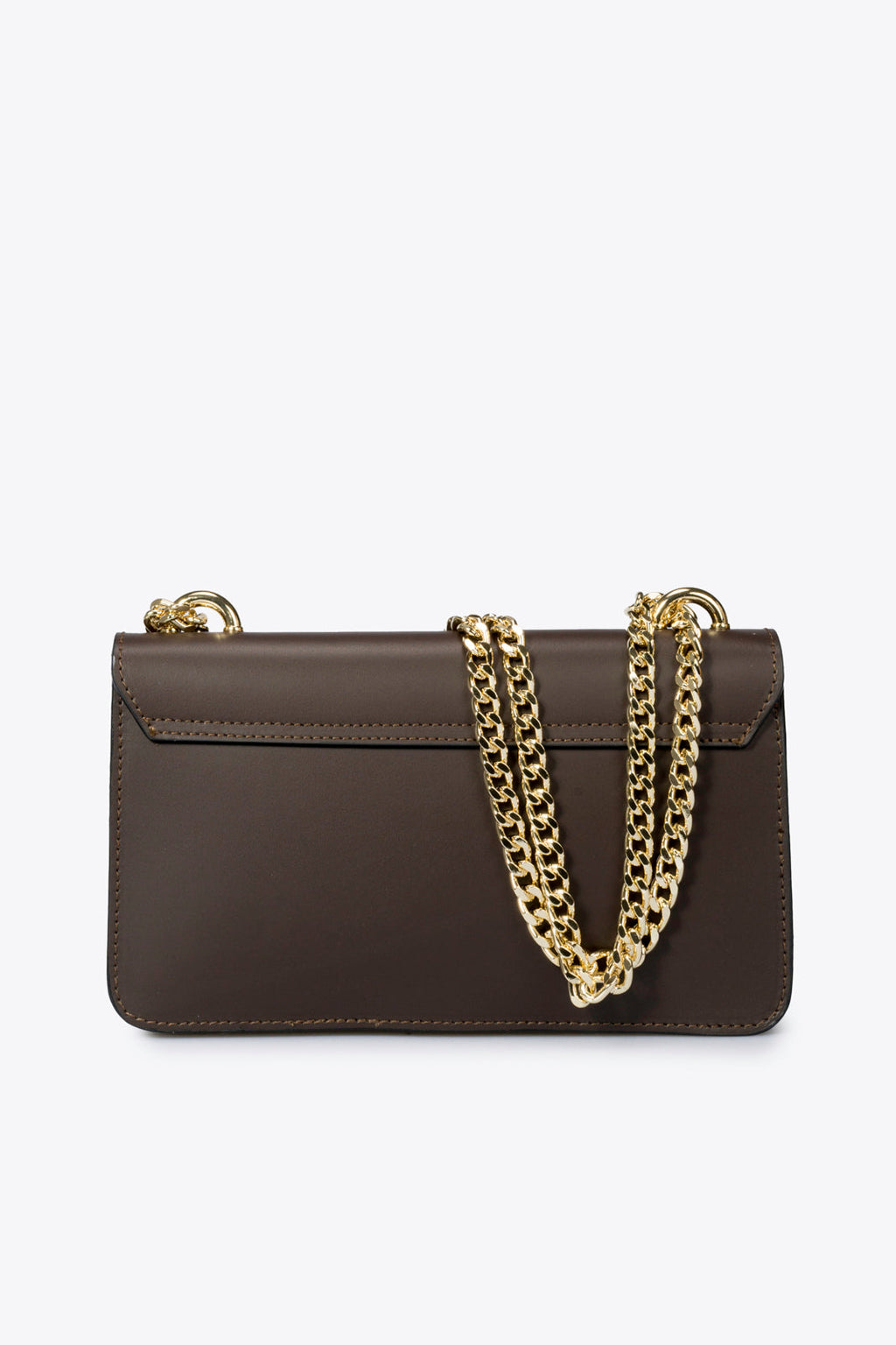 Chiara Made in Italy Leather Crossbody Bag – Dark Brown