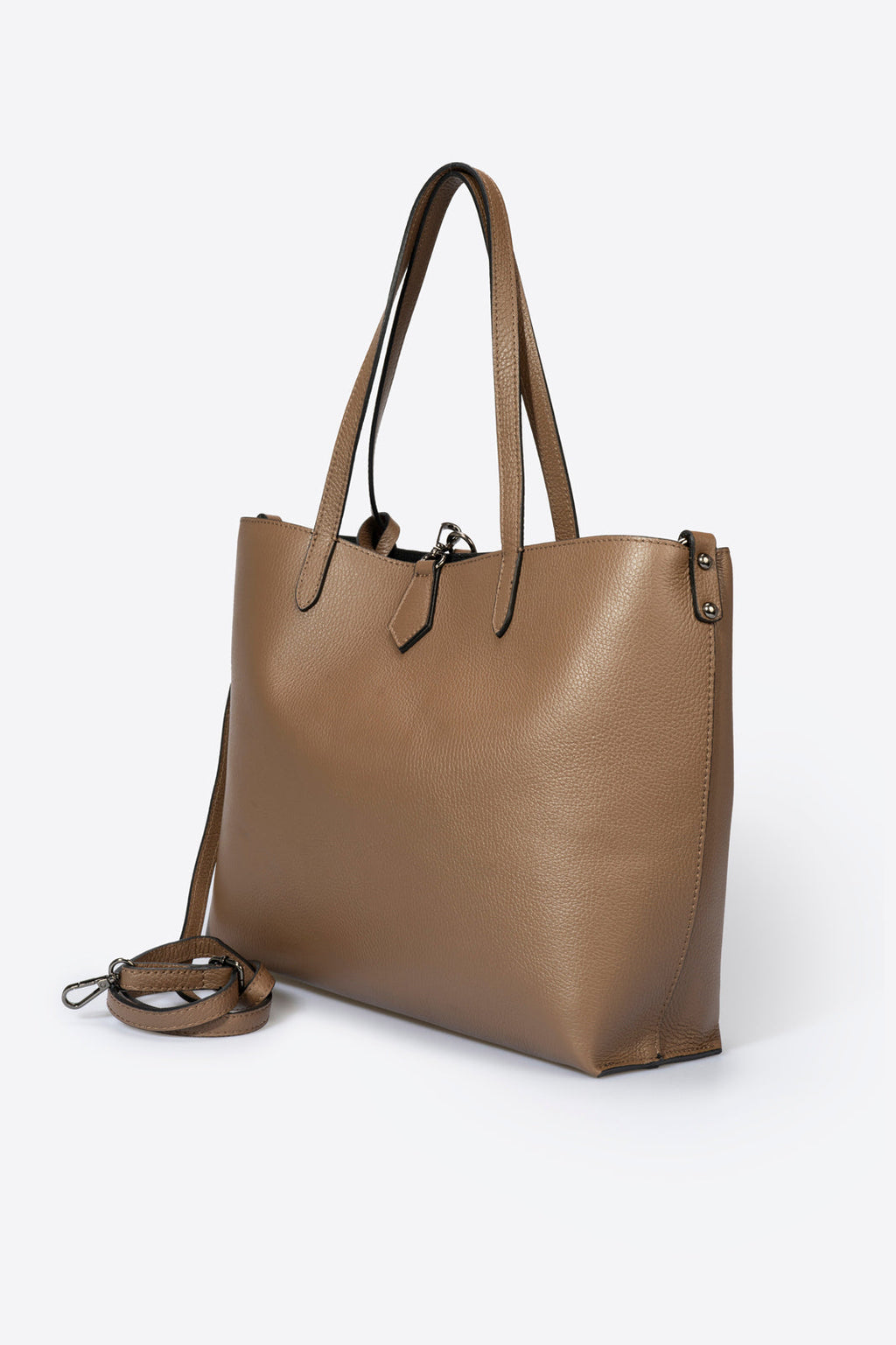 Nicoletta Made in Italy Leather Tote Bag – Taupe