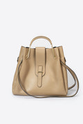 Diana Made in Italy Leather Top Handle Handbag – Taupe