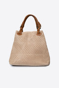 Aria Made in Italy Suede Leather Tote Bag – Taupe