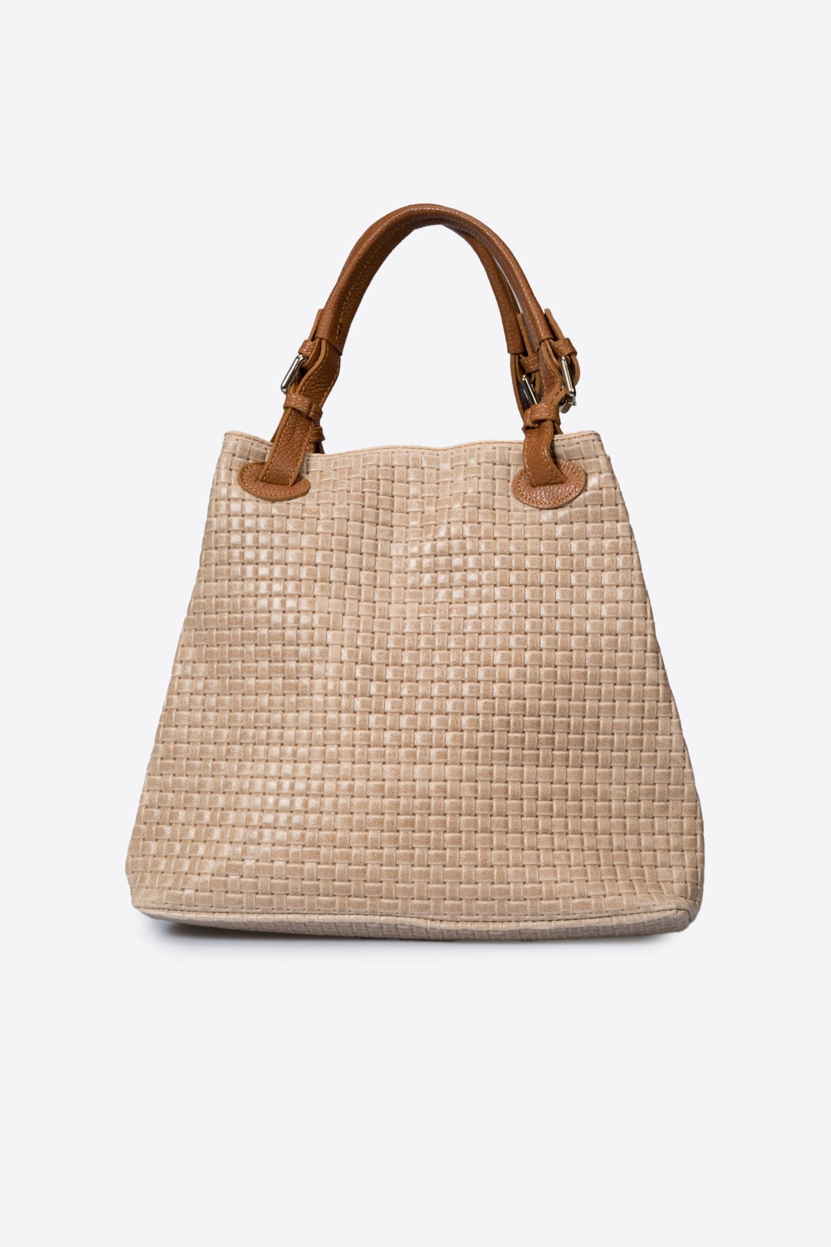 Aria Made in Italy Suede Leather Tote Bag – Taupe