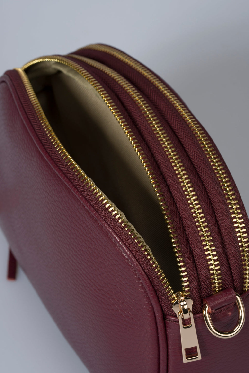 Elena Made in Italy Leather Crossbody Bag – Wine