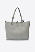 Raffaella Made in Italy Suede Leather Tote Bag – Grey